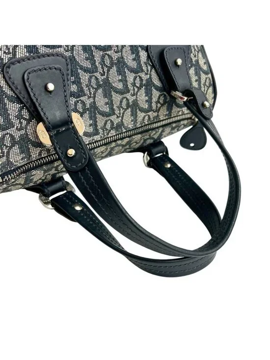 Dior Trotter Pattern Canvas Leather Handbag Mini - Picture 4 of 10